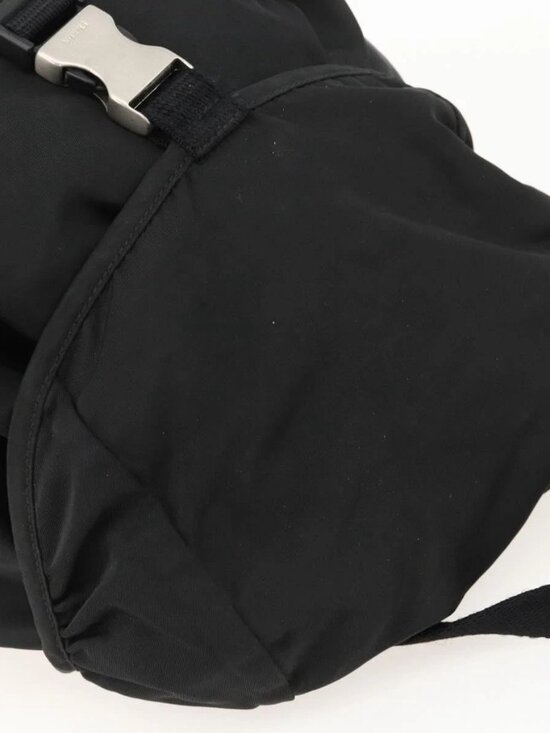 PRADA Backpack Nylon Black Silver Auth 175381 main image 6